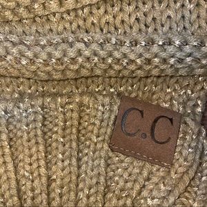 C.C gold beanie